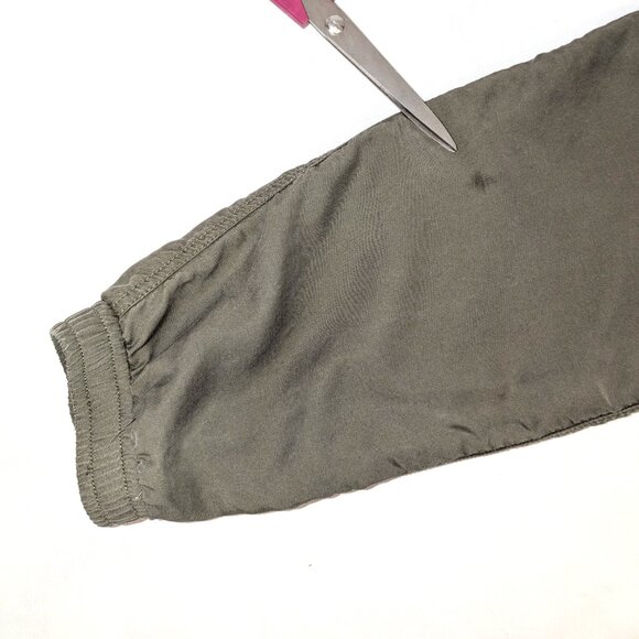 Abercrombie & Fitch | Olive Green Lightweight Crop Hooded Utility Jacket Large - Picture 13 of 15